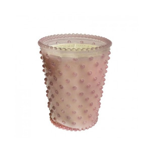 No. 36 Beach Plum Hobnail Glass Candle